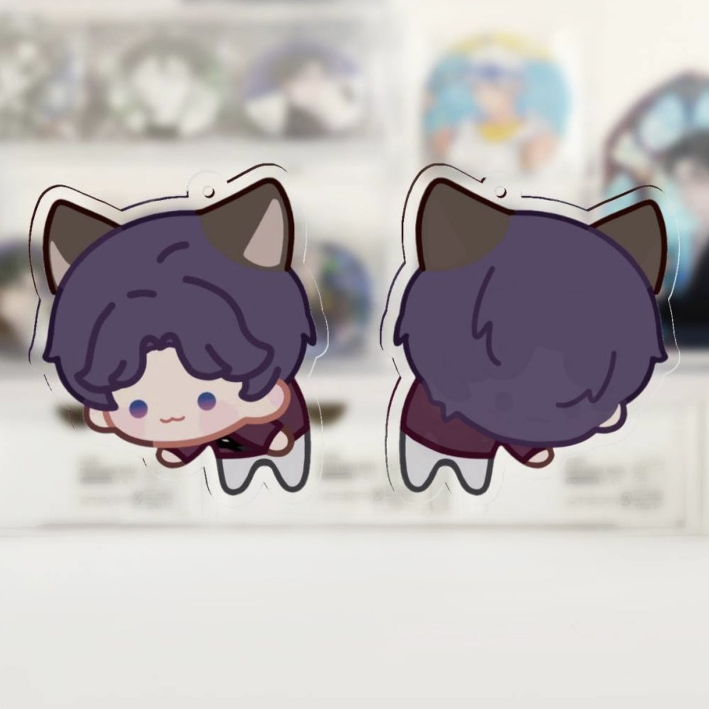 Tail wagging Cute Kitty Keychain