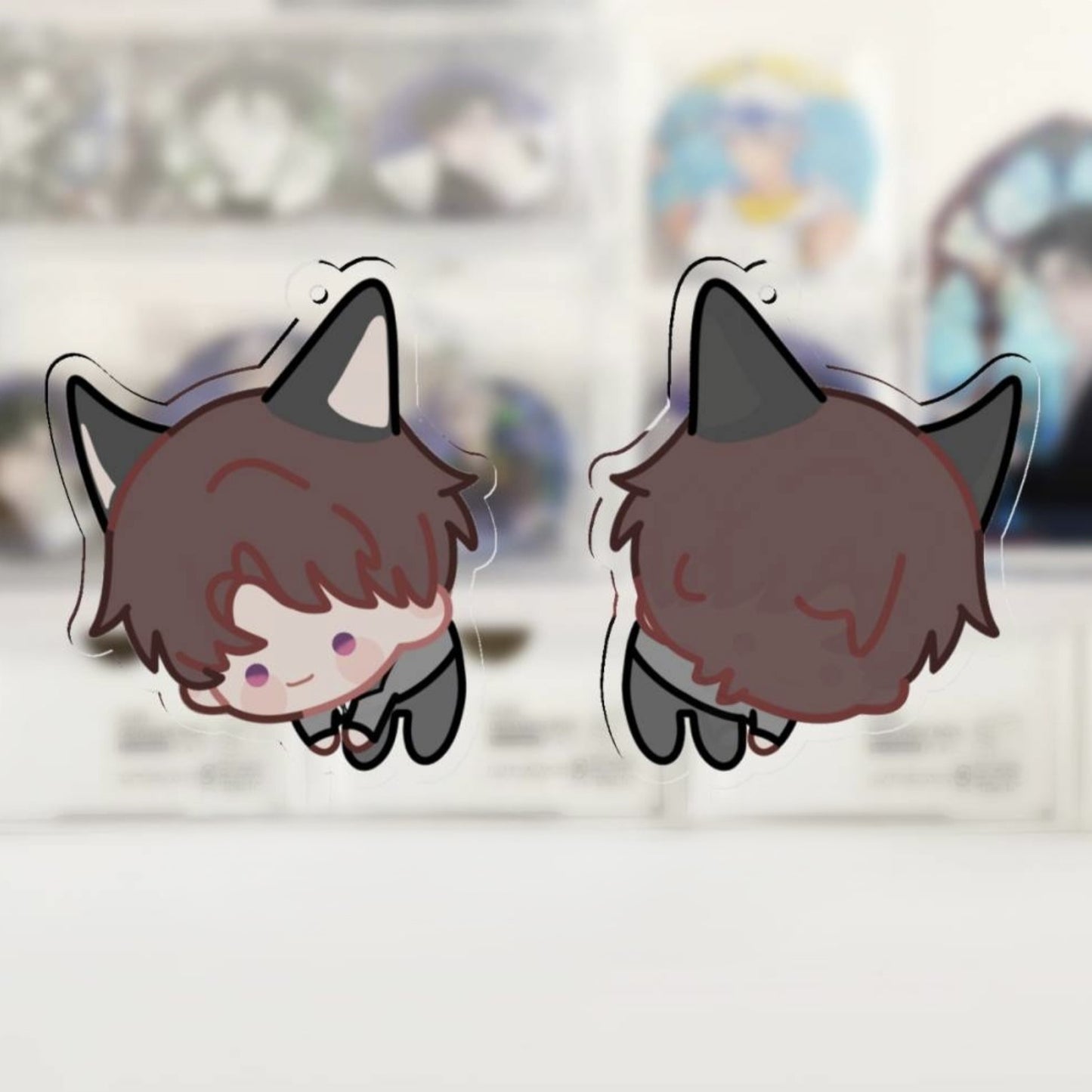 Tail wagging Cute Kitty Keychain
