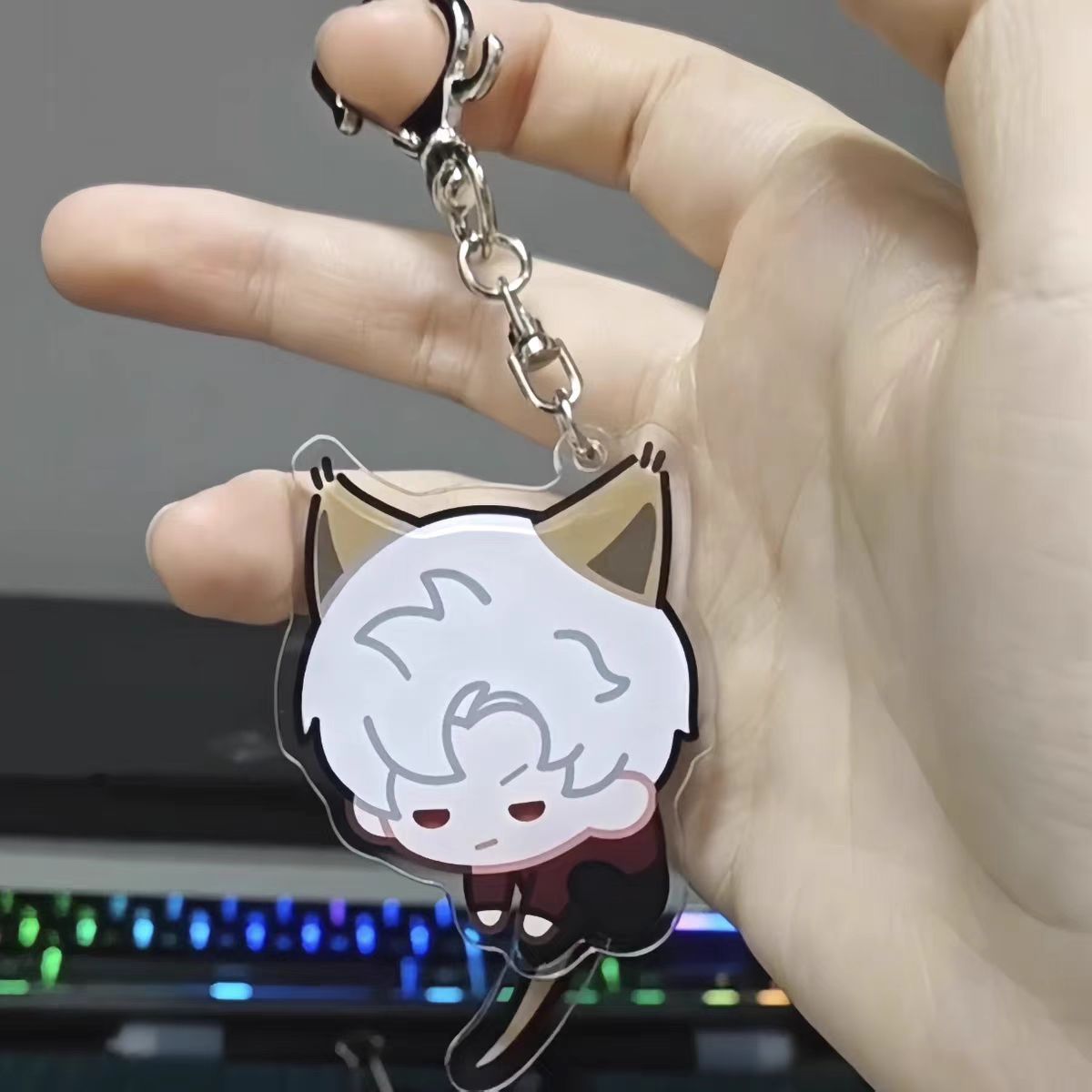 Tail wagging Cute Kitty Keychain