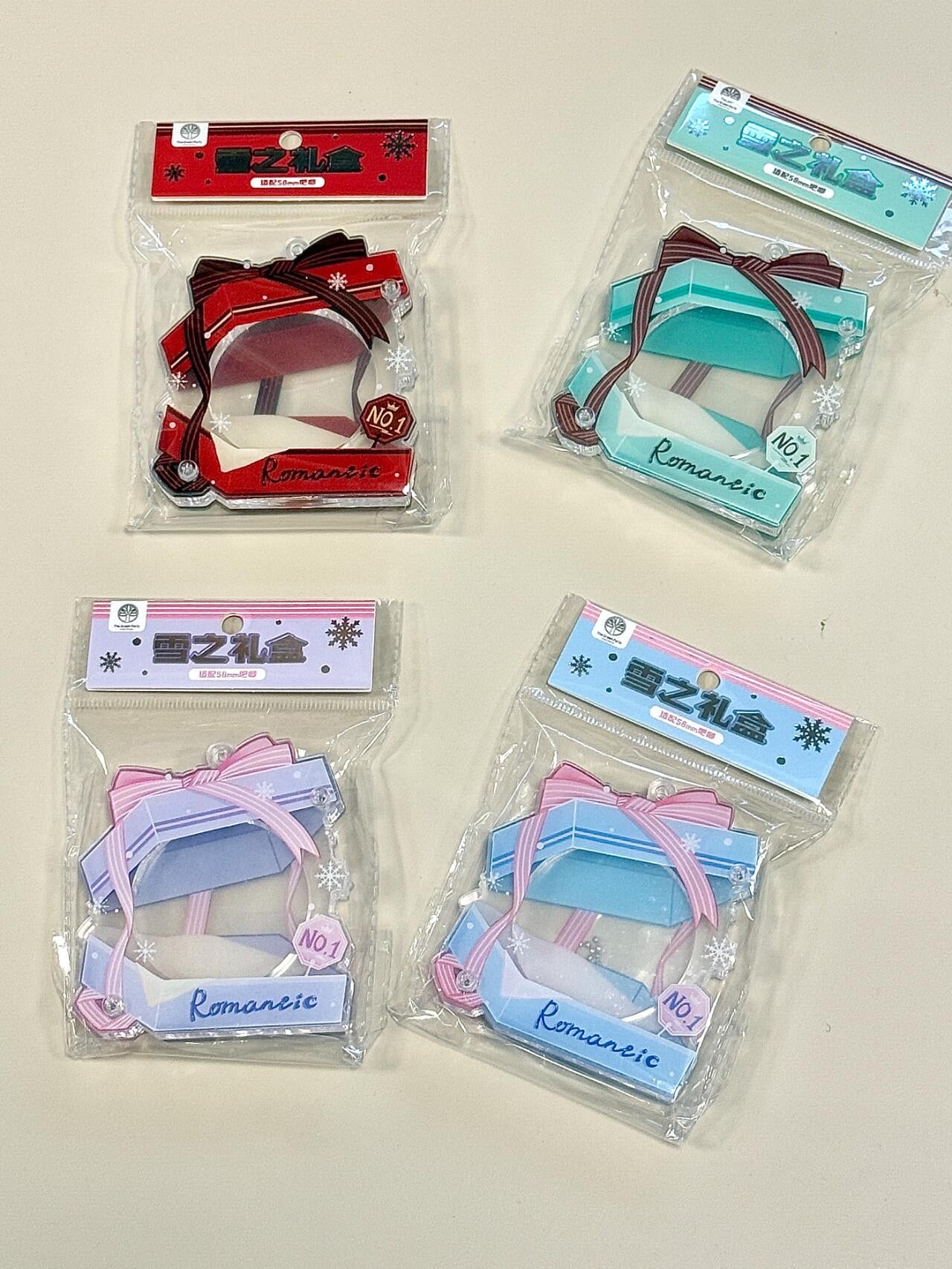 Snow gift box series Badge holder Decorative ornament