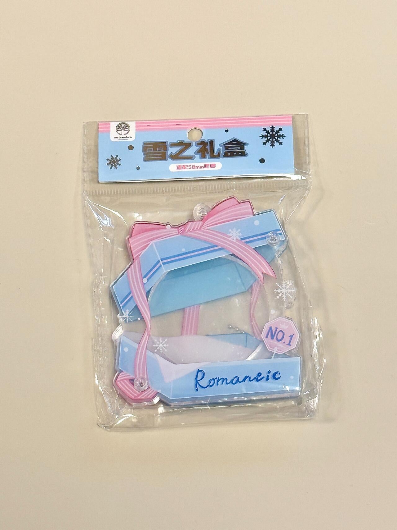 Snow gift box series Badge holder Decorative ornament