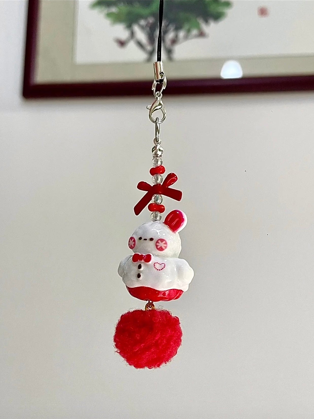 Zayne Snowman Handmade Mobile phone chain