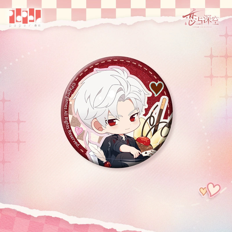 【Offocial Pre-sale】Heart-to-Heart Whispering Series Q Version Badge 65mm