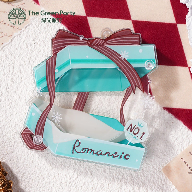 Snow gift box series Badge holder Decorative ornament
