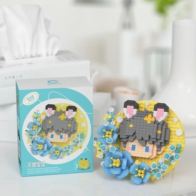 Love and deepspace Building block Badge holder
