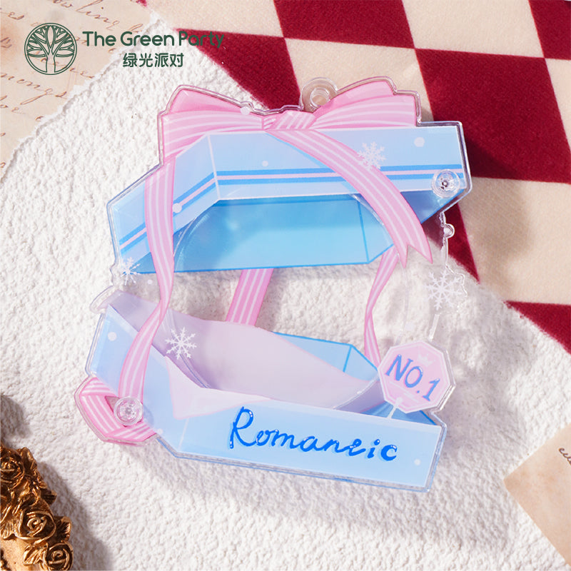 Snow gift box series Badge holder Decorative ornament