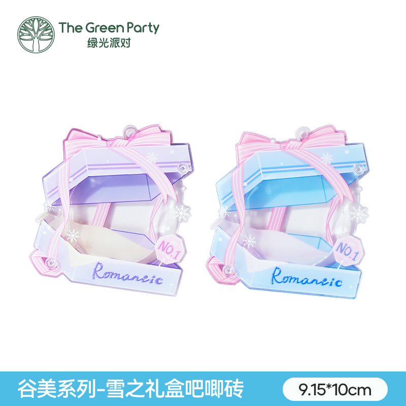 Snow gift box series Badge holder Decorative ornament
