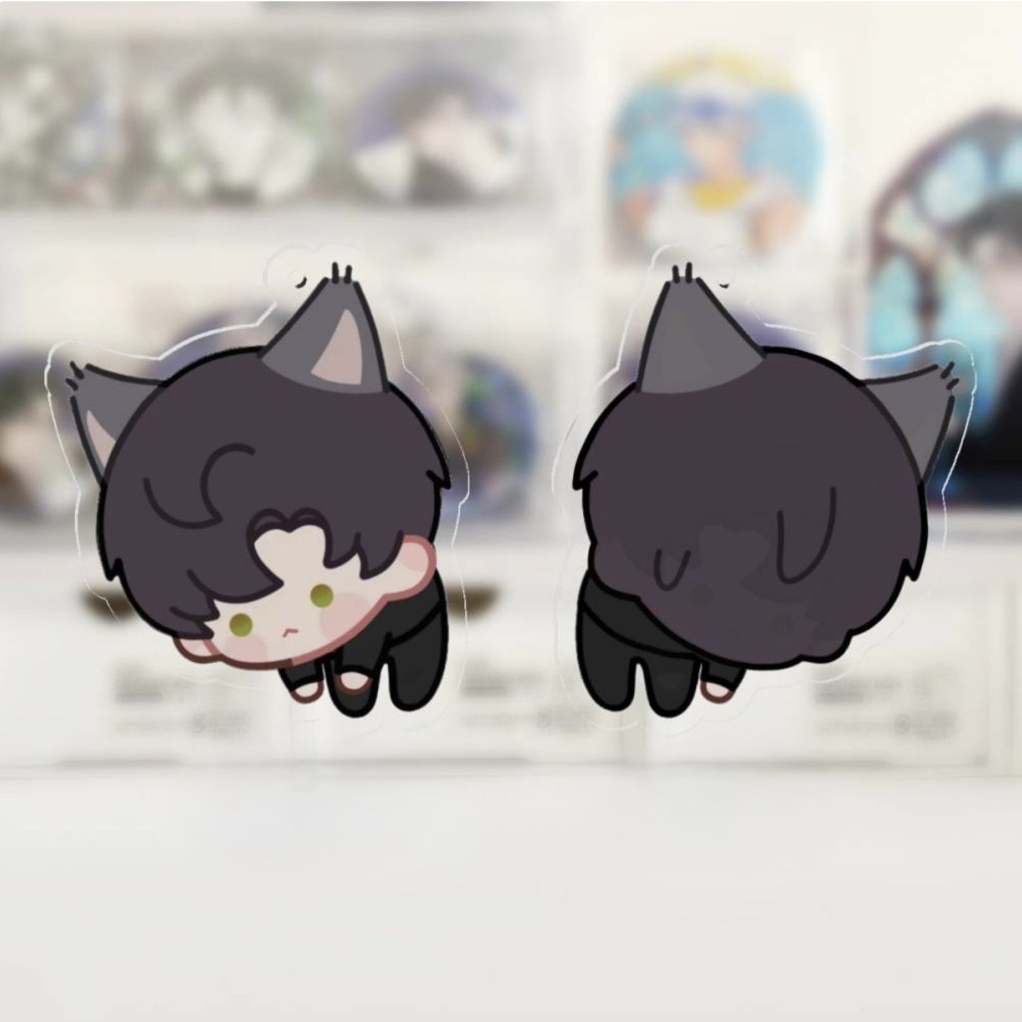 Tail wagging Cute Kitty Keychain