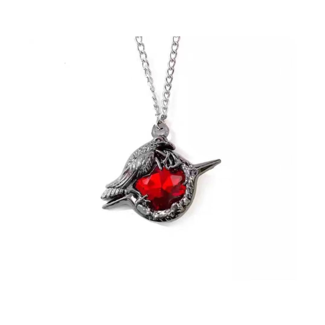 Sylus Crow Brooch & Necklace