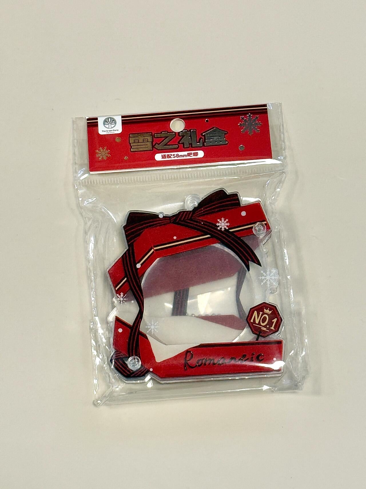 Snow gift box series Badge holder Decorative ornament