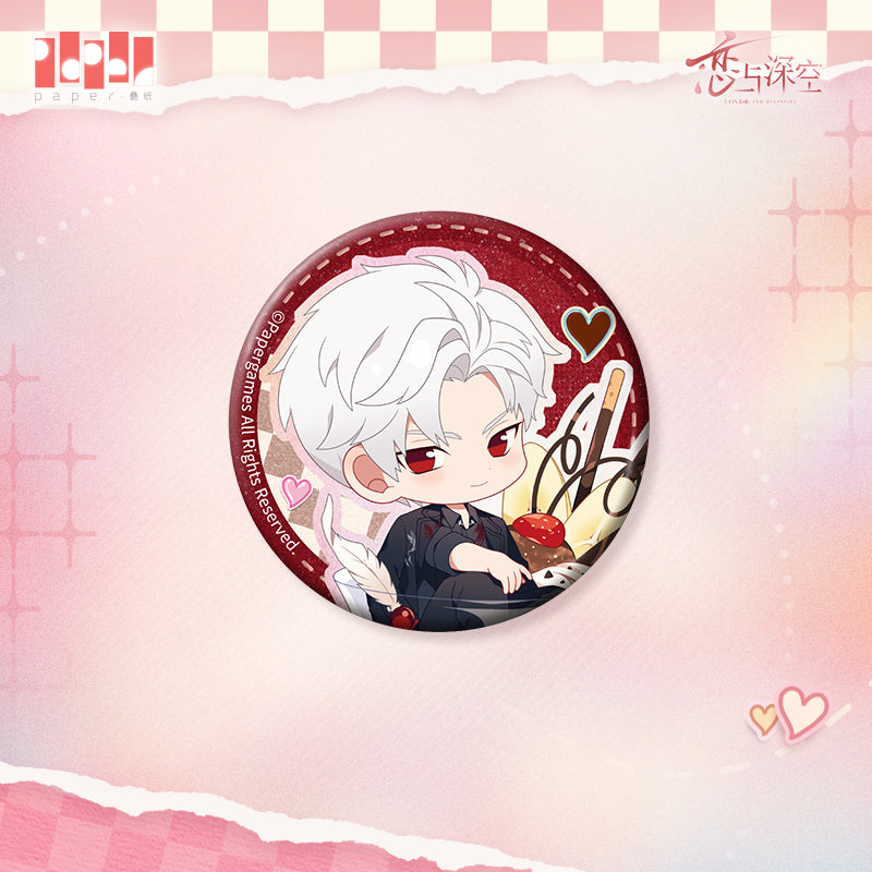 【Offocial Pre-sale】Heart-to-Heart Whispering Series Q Version Badge 65mm
