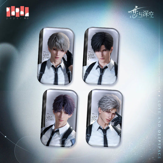【official】Heart Moment Series Square Badge Pin