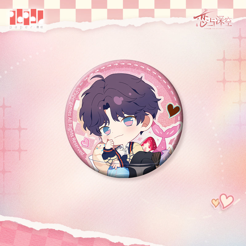 【Offocial Pre-sale】Heart-to-Heart Whispering Series Q Version Badge 65mm