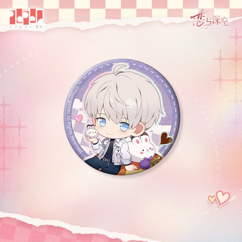 【Offocial Pre-sale】Heart-to-Heart Whispering Series Q Version Badge 65mm
