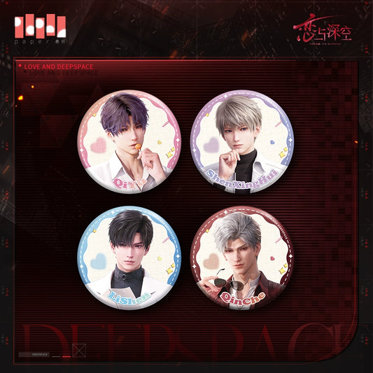 【Official】Love and deepspace Official Cage Time Series Badge 75mm