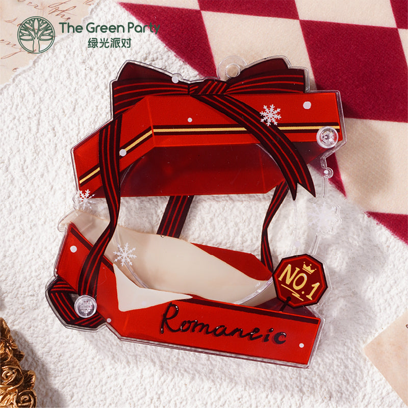 Snow gift box series Badge holder Decorative ornament