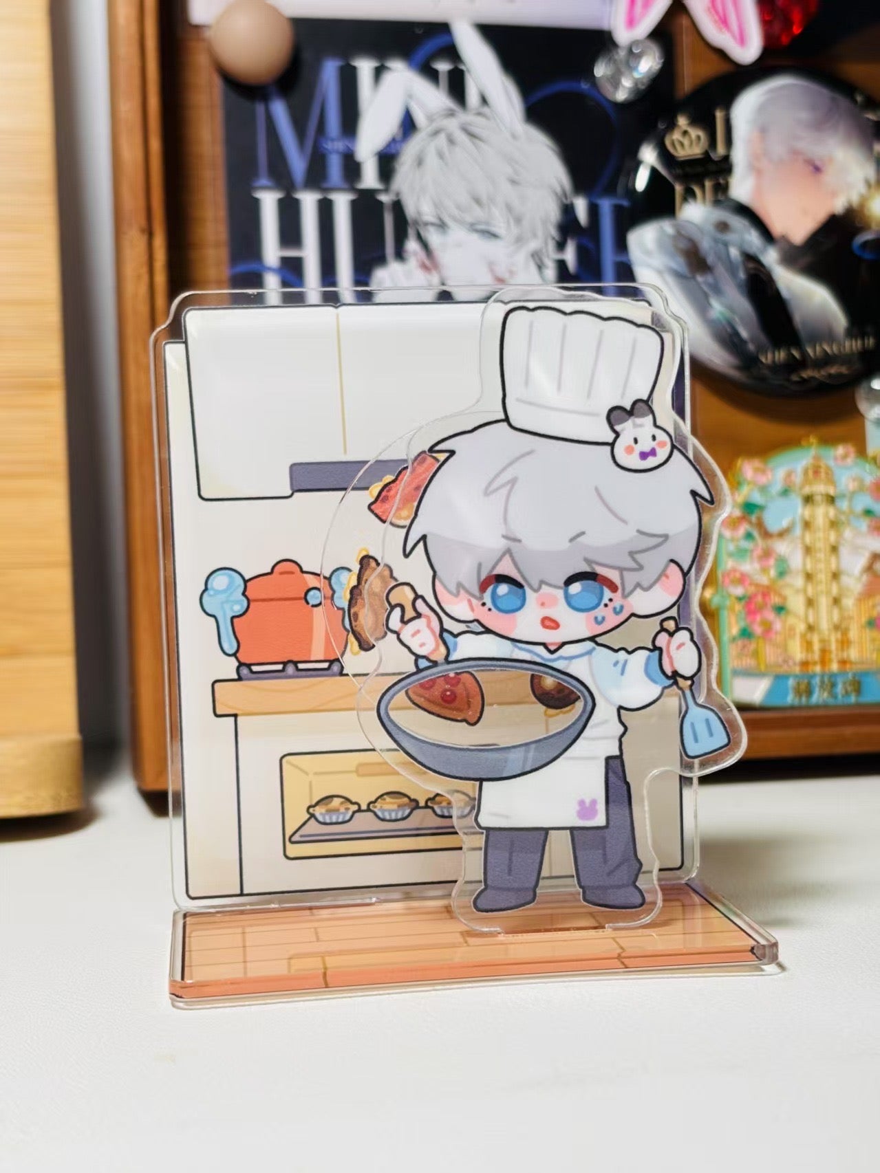 Xavier Cooking Acylic Stand （Double layer rotatable）